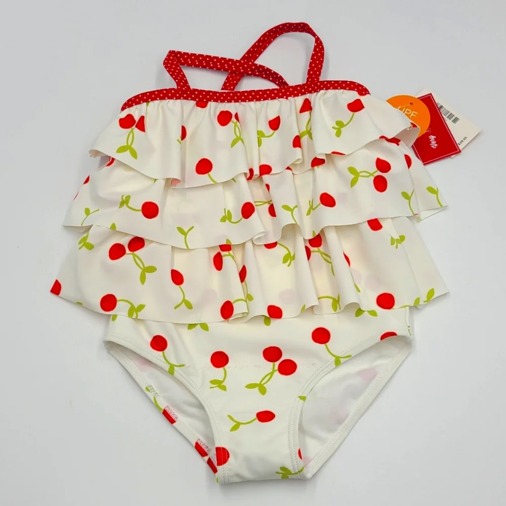 NEW Gymboree cherry ruffle swimsuit size 5T